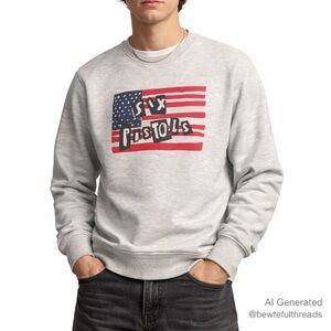 SCRBL Medium Grey Graphic Sweatshirt – Vintage Streetwear Pullover